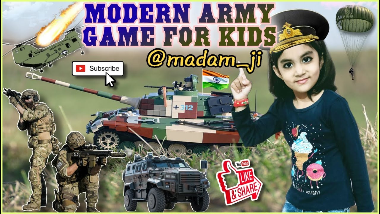  Modern Army Game For Kids | Kids Fun Playtime with Madam Ji | SHUBHRATA SONI