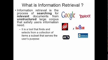 Information Storage and Retrieval