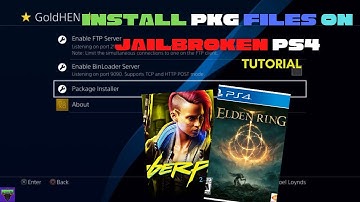 HOW TO INSTALL PKG FILES ON PS4