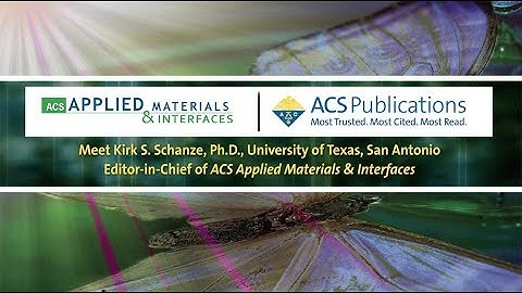 Interview with ACS Applied Materials & Interfaces, Editor-In-Chief:  Kirk Schanze, Ph.D.