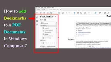 How to add Bookmarks to a PDF documents in Windows Computer ?