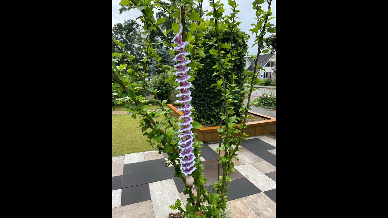 Restjes projecten: Patroon Windspinner haken, windspiraal haken, windslinger, windhanger, crochet