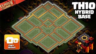 Best TH10 Hybrid Base (July 2026 Meta) – Strong Town Hall 10 Defense for Loot and Trophies! screenshot 4