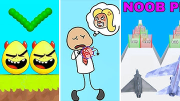 Draw To Smash Vs Help Me Please Tricky Story Vs Plane Evolution