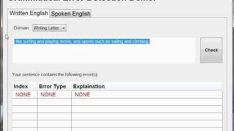 POSTECH ISOFT 2011 PESSA-G TEAM: Grammatical Error Detection System for Written Learner English