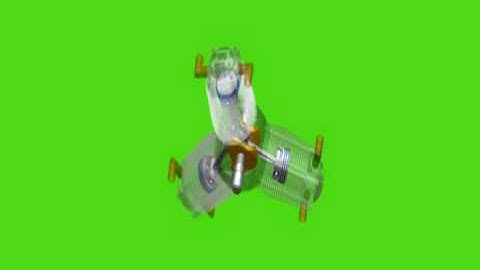 3 CYLINDER RADIAL ENGINE CREATED USING PRO-E WF 3