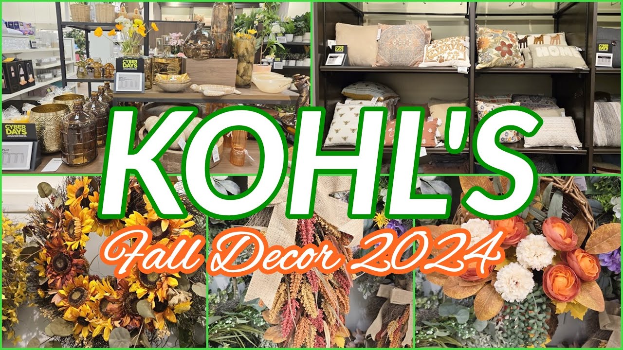 KOHL'S FALL DECOR 2024 SNEAK PEEK HOME DECOR SHOP WITH ME YouTube