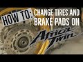 Honda Africa Twin Tire and Brake Pad Change: How Much Can I Sweat In a Short Amount Of Time?