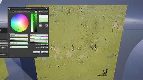 Modular Brick Wall, Unreal Engine: Texture Tint feature