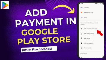 how to add payment method in google play store