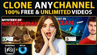 NotebookLM (Clone Any Channel) + Meta AI (Grok Replacement) = Generate Free & Unlimited videos