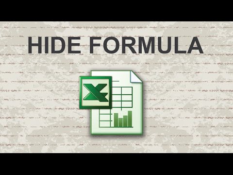 Video: How To Hide A Formula In Excel