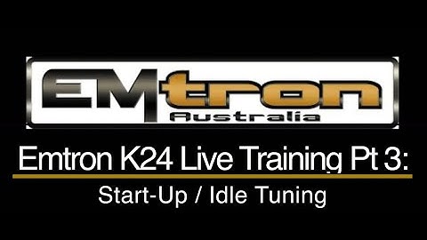 Emtron K24 Civic Live Training Part 3: Start-Up / Idle Tuning | Evans Performance Academy