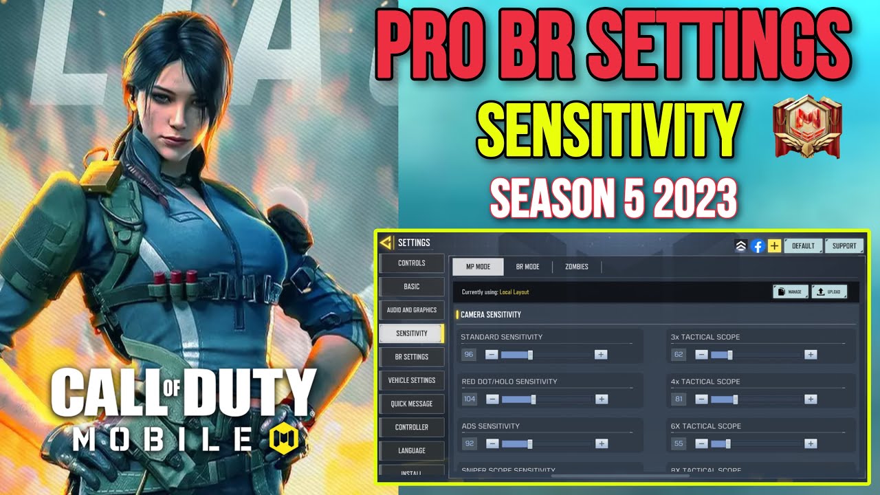 NEW SENSITIVITY SETTINGS FOR FAST MOVEMENTS & INSANE AIM | PERFECT BR ...