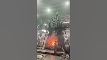 C86Y series hydraulic die forging hammer forging blanks in workshop #forginghammer