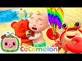 Beach Day 🦀 Sandcastle Wipeout! | CoComelon - Animal Time | Kids Cartoons &amp; Nursery Rhymes