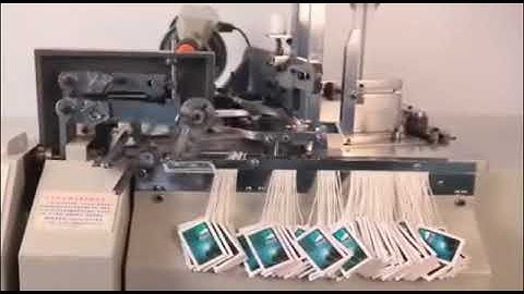 Factory price elastic lace knotting fixed fence hangtag knot tying machine