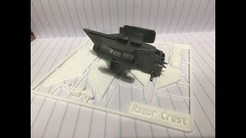 3D Printed Razor Crest Card Kit(The Mandalorian)