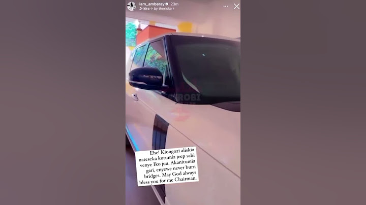 Amber Ray gifted a new Range Rover by Kennedy Rapudo weeks after giving birth.😍😍