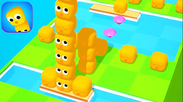 CUBE CROSS game MAX LEVEL 👩🏻‍🦰🌈🐣🐤 Gameplay All Levels Walkthrough iOS Android New Game Funny 3D