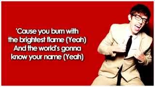 Glee - Hall of Fame (Lyrics) chords