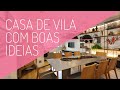 Casa de vila com ideias criativas de arquitetura, jardim vertical e rede horizontal no escritório