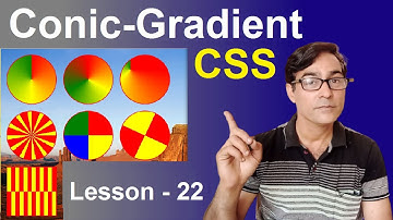 Conic Gradient in CSS | CSS lesson - 22 | CSS tutorial for beginners in hindi | Gradient Background