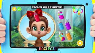 Tropical Pet Makeover |Jungle Animal Hair Salon 2 | لعبة طفل عن الحيوان, hayvan kuaför Yeni oyun.