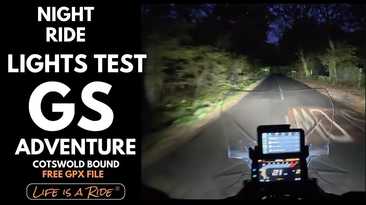 НОЧНОЙ тест-драйв BMW 1300 GSA — шокирующие результаты со штатными фарами!