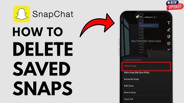 Hoe je opgeslagen snaps op Snapchat verwijdert - Volledige gids