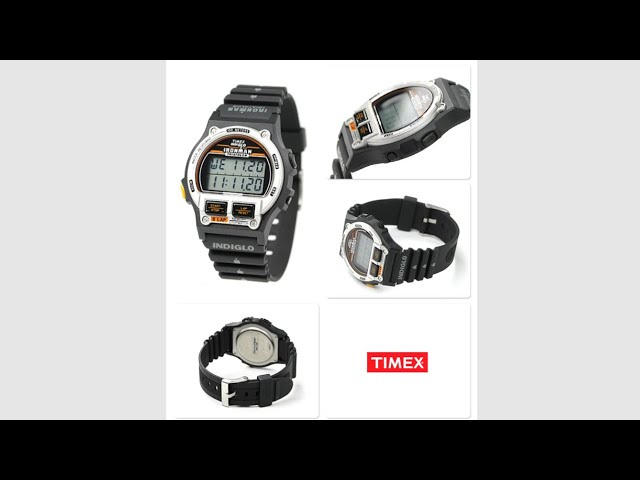 TIMEX IRONMAN TRIATHLON INDIGLO 腕時計 RARE Timex Ironman Triathlon Shock Digital Watch Mens