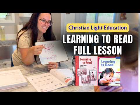 Inside a Christian Light Education Reading Lesson | Learning to Read First Grade Homeschool Lesson
