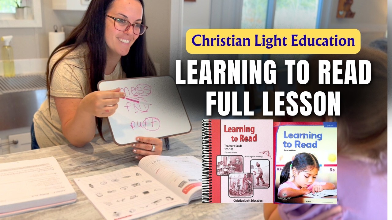 Урок чтения от Christian Light Education | Обучение чтению для первого класса на дому