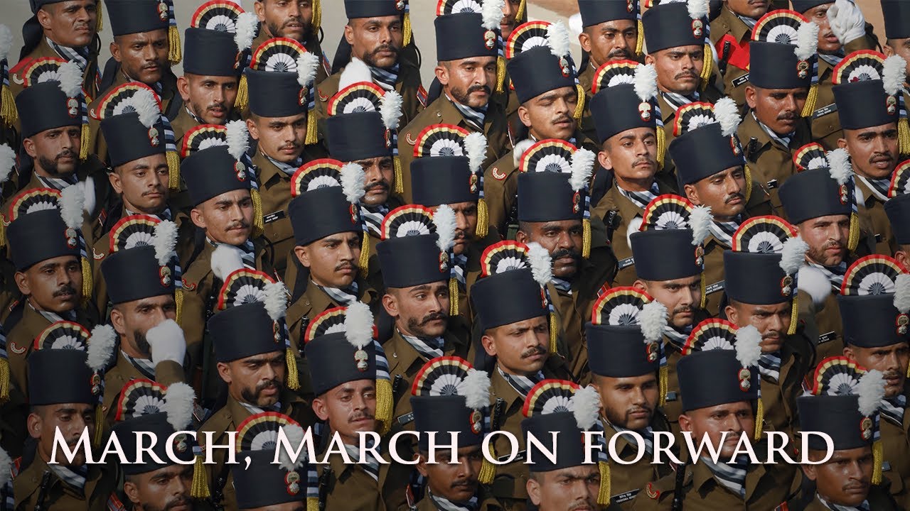 Eng sub March March on forward  Kadam Kadam Badhaye Ja  Indian Military Song