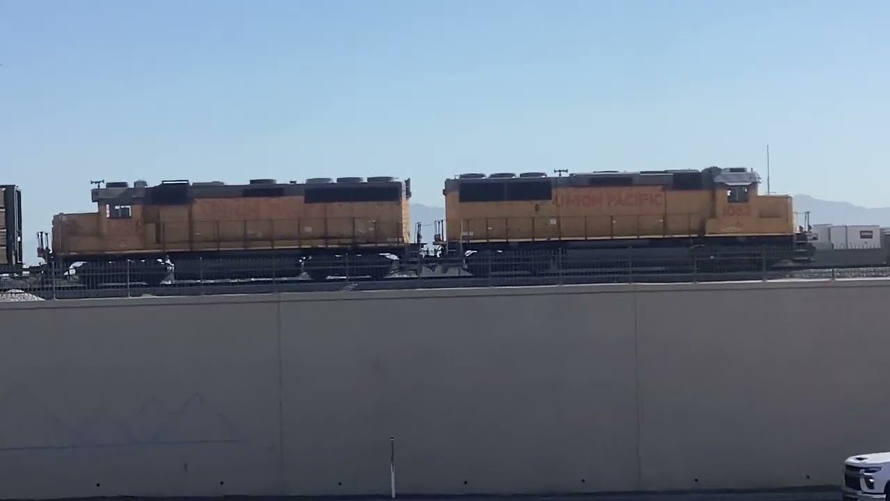 Local train heads backward over the high line near Ellsworth Loop Rd