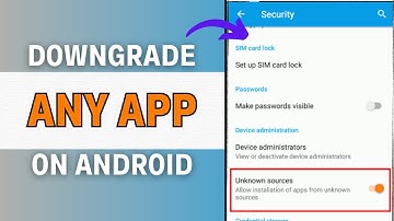 How To Downgrade Any App On Android! (2023)