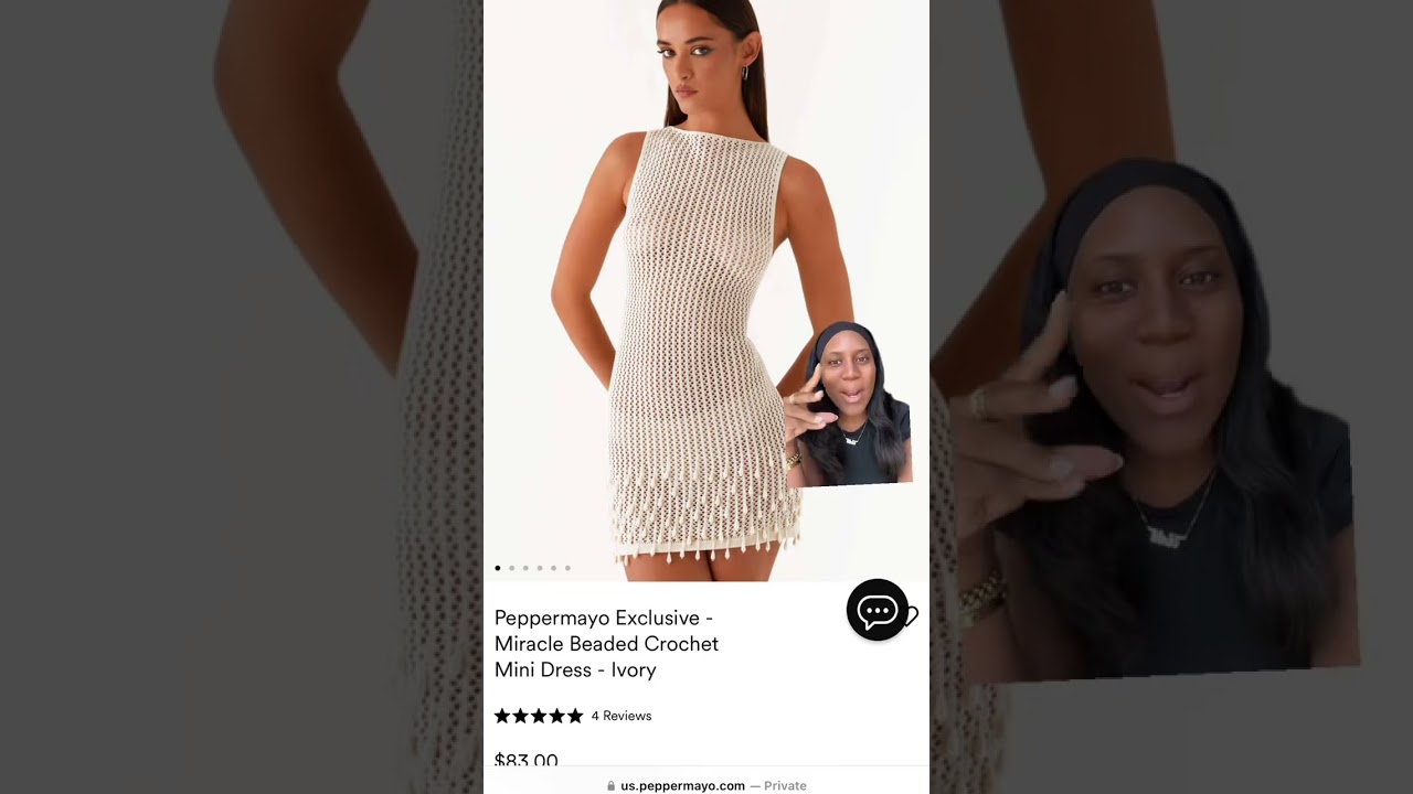 miracle beaded crochet mini dress ivory Vacation me now! #greenscreen #vacationoutfits #vacationlookbook #beachoutfit #vacat sibling-product