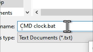 How to create CMD Clock in notepad++