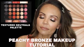 PEACHY BRONZY MAKEUP TUTORIAL | TATI BEAUTY TEXURED NEUTRAL PALETTE