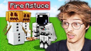 Je teste les PIRES ASTUCES de Minecraft... (elles sont fun quand même)