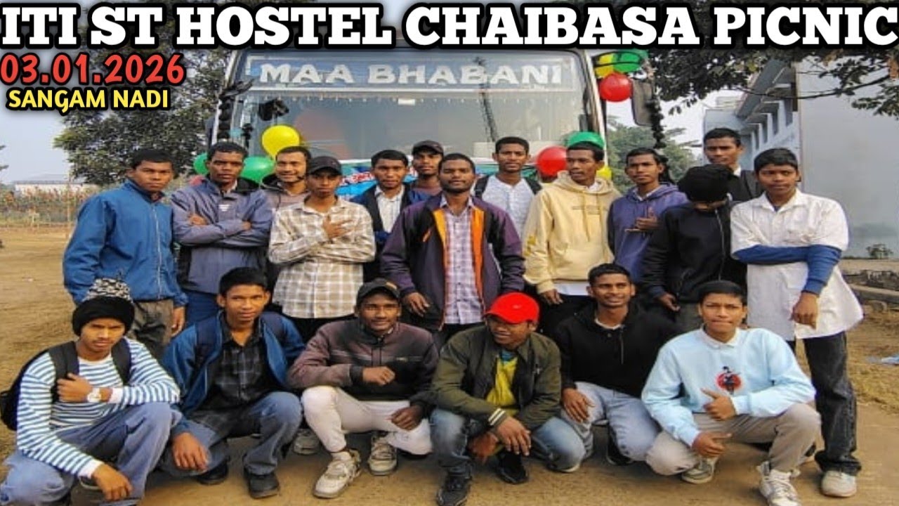 ITI ST HOSTEL CHAIBASA PICNIC!! 1st year BOYS GROUP DANCE // TOTO GADI SANTHALI VIDEO 