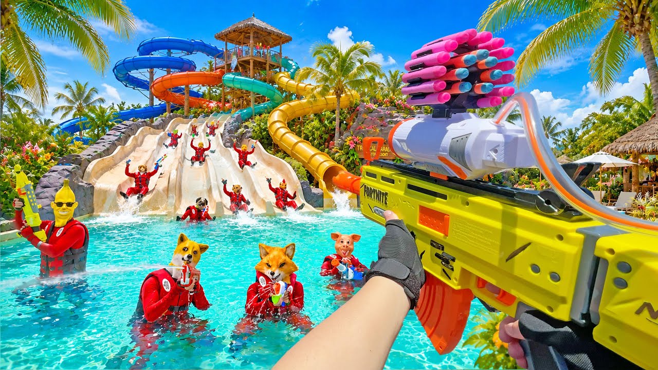 Nerf War | Amusement Park Battle Collection 26 (Nerf First Person Shooter)