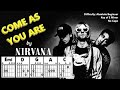 Come as you are by nirvana easy guitar  lyric playalong