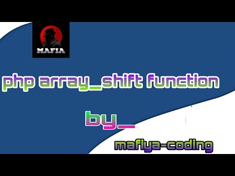 php array_shift function