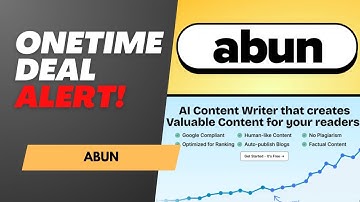 Abun AppSumo Deal ⚡ AI SEO Article Generator with WordPress Integration (Lifetime Access)