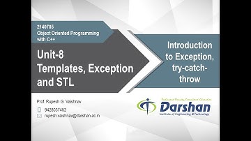 8.01 Introduction to Exception in C++, try-catch-throw