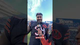 Next man up mentality #chicagobears #nfl #postgame