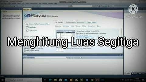 Module Visual Studio 2010 "Menghitung Luas Segitiga"