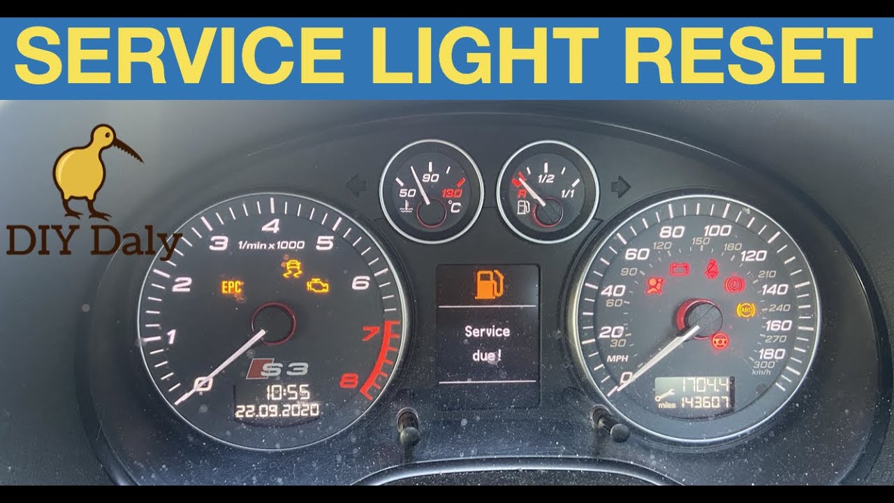 Audi A3 / S3 Service light procedure - YouTube
