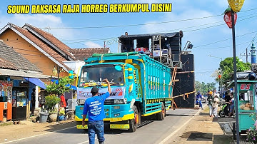 Keren...iring iringan sound system full fusso menuju garis start karnaval purwosekar